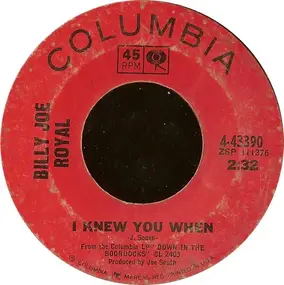 Billy Joe Royal - I Knew You When / Steal Away