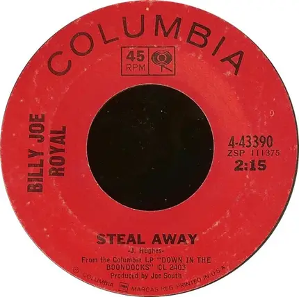 Billy Joe Royal - I Knew You When / Steal Away