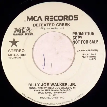Billy Joe Walker Jr. - Defeated Creek