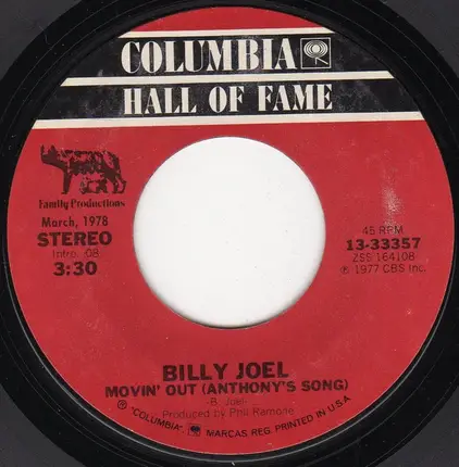 Billy Joel - Movin' Out (Anthony's Song)