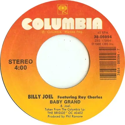 Billy Joel Featuring Ray Charles - Baby Grand