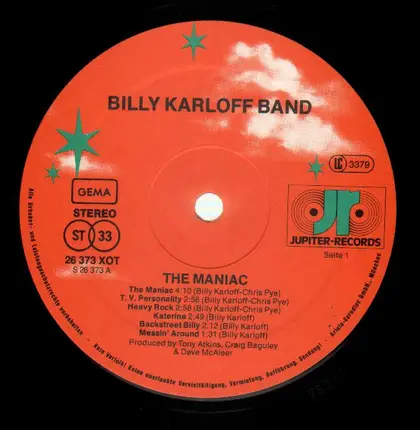 Billy Karloff Band - The Maniac