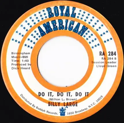 Billy Large - They're Writing Her Name On The Wall