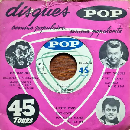 Billy McFury And His Bourbon Street Boys - Bel Ami / Ratskeller's Lullaby