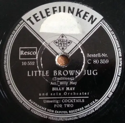 Billy May And His Orchestra - Cocktails For Two / Little Brown Jug