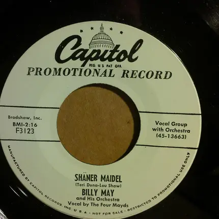 Billy May And His Orchestra - The Cha Cha Cha (Arthur Murray Cha Cha) / Shaner Maidel