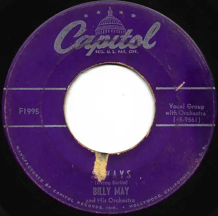 Billy May And His Orchestra - There Is No Greater Love/Always