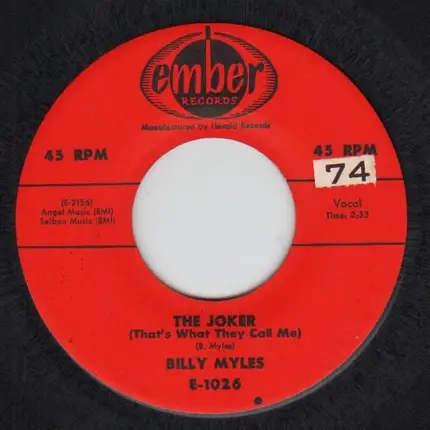 Billy Myles - Honey Bee