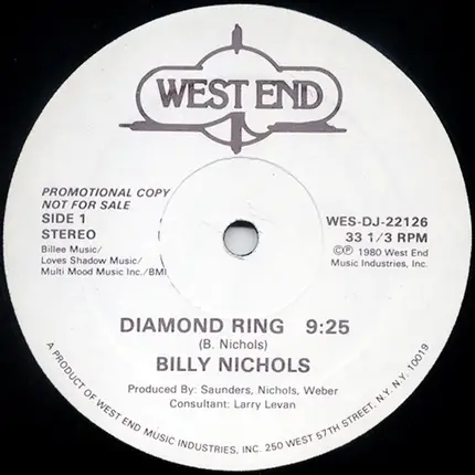Billy Nichols - Diamond Ring