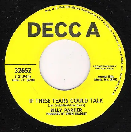 Billy Parker - I Get A Happy Feelin'