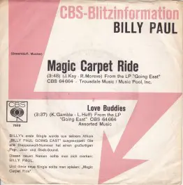 Billy Paul - Magic Carpet Ride / Love Buddies
