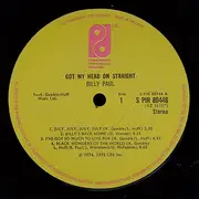 LP - Billy Paul - Got My Head On Straight