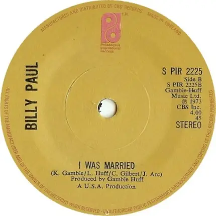 Billy Paul - The Whole Town's Talking