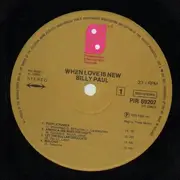 LP - Billy Paul - When Love Is New