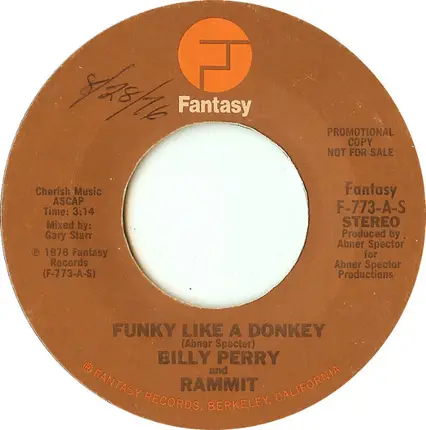 Billy Perry And Rammit - Funky Like A Donkey