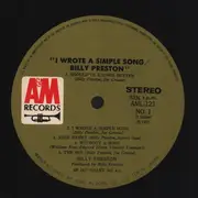 LP - Billy Preston - I Wrote A Simple Song - Gatefold  / +Insert