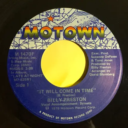 Billy Preston - It Will Come In Time