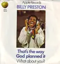 7inch Vinyl Single - Billy Preston - That's The Way God Planned It