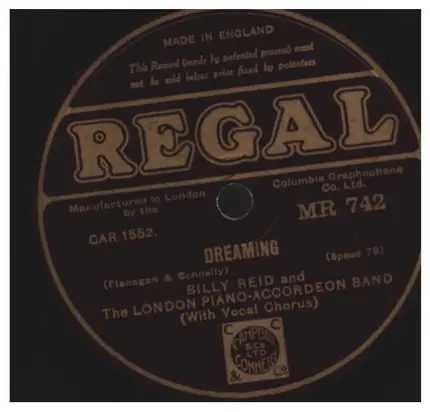 Billy Reid And The London Piano-Accordeon Band - Wanderer / Dreaming