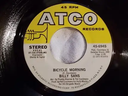 Billy Sans - Bicycle Morning / For Ever