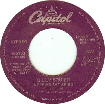 Billy Squier - Everybody Wants You