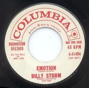 Billy Storm - I Can't Stop Crying For You / Emotion