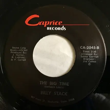 Billy Stack - Love Can Make The Children Sing /  The Big Time