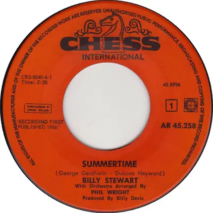 Billy Stewart - Summertime
