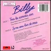 7inch Vinyl Single - Billy - Tous Les Samedis Soir
