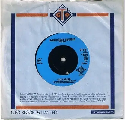 Billy Ocean - Everything's Changed