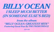 Billy Ocean - I Sleep Much Better (In Someone Else's Bed)