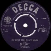 7'' - Billy Fury - I'll Never Fall In Love Again / In  Summer