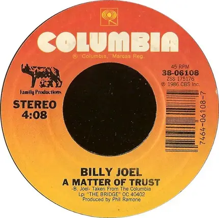 Billy Joel - A Matter Of Trust