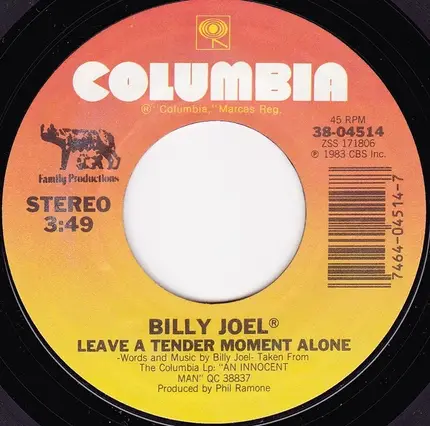 Billy Joel - Leave A Tender Moment Alone