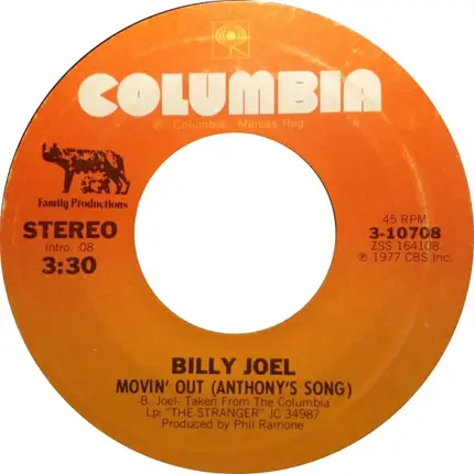 Billy Joel - Movin' Out (Anthony's Song)