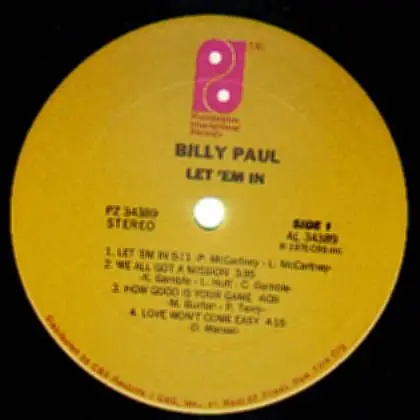 Billy Paul - Let 'Em In (Album)
