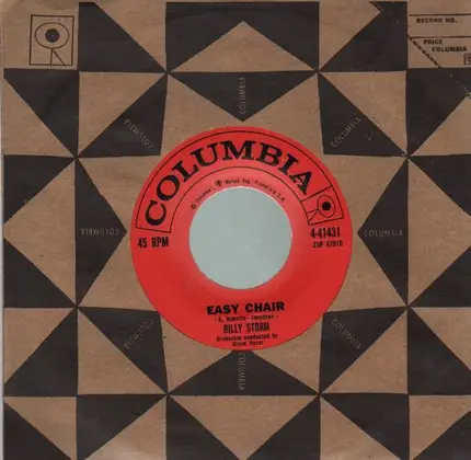Billy Storm - Easy Chair / You Just Can't Plan These Things