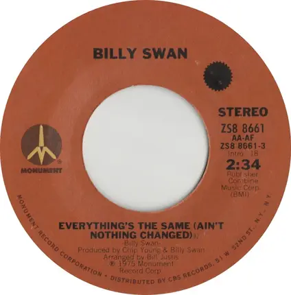 Billy Swan - Everything's The Same