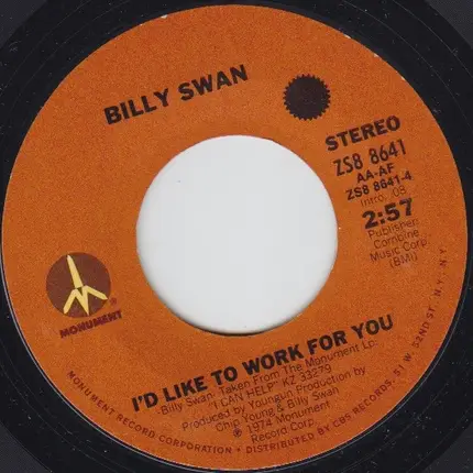 Billy Swan - I'm Her Fool