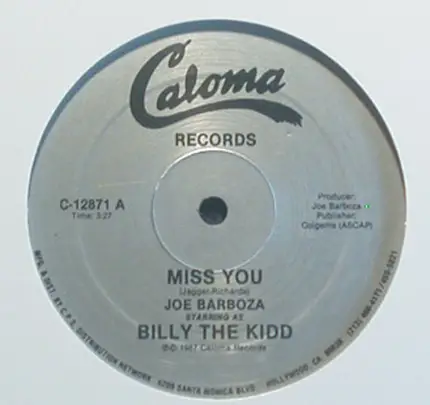 Billy The Kidd - Miss You