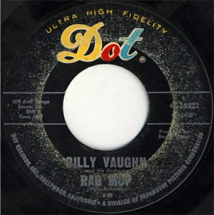 Billy Vaughn And His Orchestra - I'm Sorry / Rag Mop