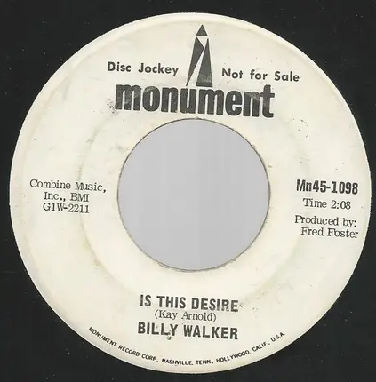 Billy Walker - Age Of Worry