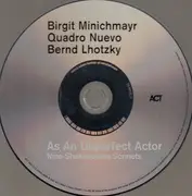 CD - Birgit Minichmayr - As An Unperfect Actor - Digipak