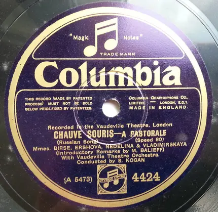 Birse , Ershova , Nedelina & Vladimirskaya / Birse & Ershova - Chauve Souris