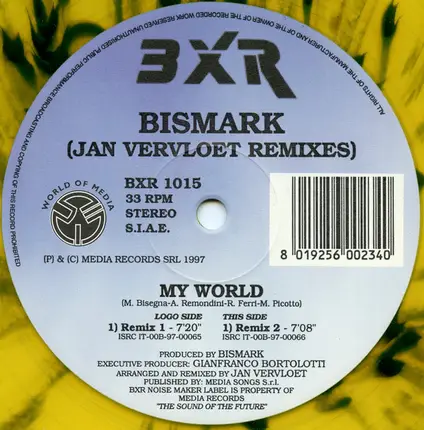 Bismark - My World (Jan Vervloet Remixes)