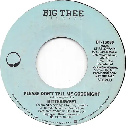Bittersweet - Please Don't Tell Me Goodnight