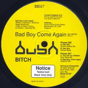 Bitch - Bad Boy Come Again - Soundclash Vol. 3