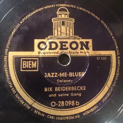 Bix Beiderbecke And His Gang - At The Jazz Band Ball / Jazz-Me-Blues