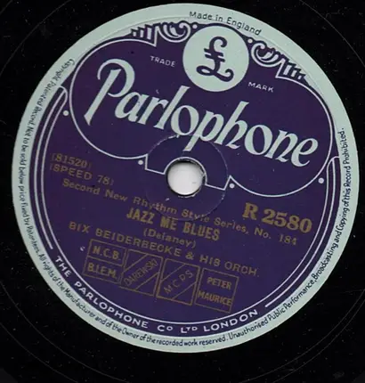 Bix Beiderbecke And His Orchestra - Royal Garden Blues / Jazz Me Blues