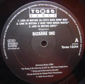 Bizarre Inc - Love In Motion (Remixes)